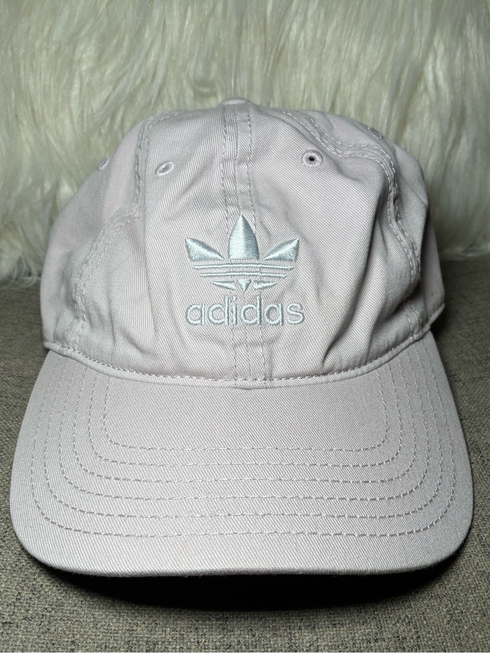 Adidas Women’s Light Pink Cap with Embroidered Logo